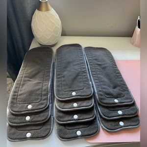 Nora’s Nursery NN Cloth Diaper Charcoal Inserts, 10 QTY. like new!!!